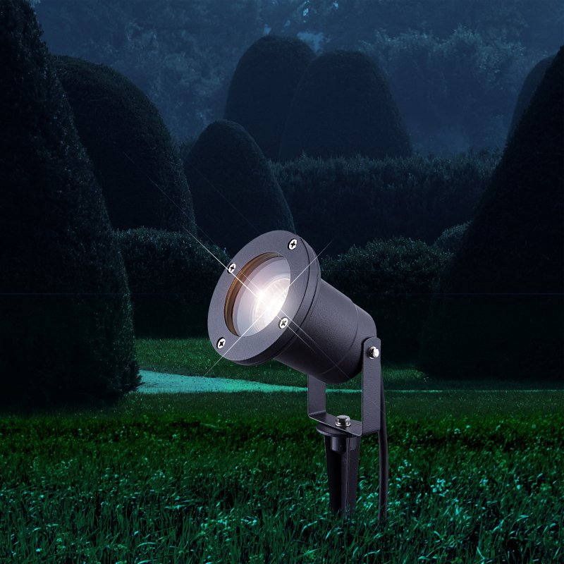 style-32076-g17371-3 Aplica Exterior, Gri, GU10 1x35W, IP65, D: 98, H: 325, Globo - imagine 1