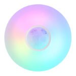 Plafoniera metal/plastic alb,cristale transparente,funcție memorie,lumină noapte,dimabil,teleco,culori fixabile,efect de curcubeu,incl.2xAAA,D:410,H:70,LED24W+RGB 6W 230V,sursă 2500lm,ieșire1500lm, CCT3000-6500K - imagine 5