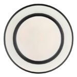 Plafoniera, metal negru, plastic alb, efect curcubeu, functie de memorie, lumina de noapte, reglabila, telecomanda, schimbator si fixare culori, inclusiv 2xAAA, Ø:380, V:75, LED 24W+RGB 6W 230V, sursa 2500lm, 800lm ieșire, 3000-6500K - imagine 4