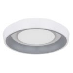 Plafoniera metal alb, acril antracit, lumină de noapte, funcție memorie, dimabil, telecomandă, culori fixabile D: 500, H: 95, incl.1xLED 46W 230V, sursă 4380lm, ieșire 2800lm, CCT 3.000-6.000 - imagine 3