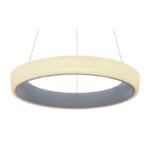 Suspensie metal alb, acril antracit, lumină de noapte, funcție memorie, dimabil, telecomandă, culori fixabile D: 500, H: 1200, 1xLED 36W 230V, sursă 3500lm, ieșire 2180lm, CCT 3.000-6.000 - imagine 4