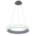 Suspensie metal alb, acril antracit, lumină de noapte, funcție memorie, dimabil, telecomandă, culori fixabile D: 500, H: 1200, 1xLED 36W 230V, sursă 3500lm, ieșire 2180lm, CCT 3.000-6.000 - imagine 5