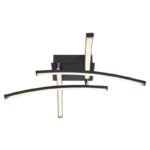 Plafoniera metal negru mat, plastic alb, mobil, CCT prin comutator de perete, LxLxH: 690x690x105, incl. 1xLED 24W 230V, sursă 2500lm, ieșire 1850lm, CCT 3.000-4000-6.000K - imagine 4