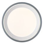 DL metal alb mat, plastic. gri mat, acrilic transparent, mai multe niveluri prin comutator de perete, memorie, lumina de noapte, telecomanda, ø:478mm H:67mm,LED 30W 230V,sursa 400-3600lm,iese 200-1700lm,CCT2700-6500K - imagine 4