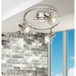 Spot nichel mat, crom, grilaj crom,, D: 280, H: 145, excl 3xE14 40W 230V - imagine 2