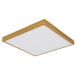 Plafonieră metal alamă colorată mată, plastic alb, L x l x I: 350x350x30mm, incl. LED 22W 230V, 2350lm Sursă, 1750lm Ieșire, 3000K - imagine 3