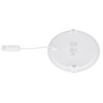 Spot încastrat din plastic alb, plastic opal, cablu PVC alb, driver extern inclus, ø: 224mm, H: 25mm, decupaj Ø 210mm, lungimea cablului de alimentare 200mm, inclusiv LED 18W 230V, sursă 1800lm, 1500lm ieșire, 4000K - imagine 5