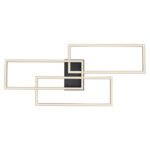 Plafoniera metal negru, dispersor plastic alb, memorie, dimabila, telecomanda, culori lumina schimbabile, inkl. 2xAAA, LxBxH:900x400x80, inkl. 1xLED 58W 230V, 5500lm Source, 4300lm Output, CCT 3000-6.500K - imagine 4
