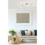Spot, crom, MDF wenge, sticla mata, LxH: 690x160, excl 3xE14 40W 230V - imagine 2