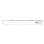 Lampa de dulap alum. argintiu mat, excl. adaptor, USB-A 2.0/USB-C, senzor, 2 suporturi cu bandă 3M pentru montare, cu magnet pentru montare pe metal, poate fi variat prin mișcarea mâinii, 240x40x10mm, LED 1.4W 230V, 120lm sursă, 100lm ieșire, 4000K - imagine 4