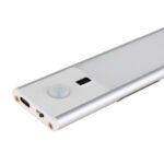 Lampa de dulap alum. argintiu mat, excl. adaptor, USB-A 2.0/USB-C, senzor, 2 suporturi cu bandă 3M pentru montare, cu magnet pentru montare pe metal, poate fi variat prin mișcarea mâinii, 240x40x10mm, LED 1.4W 230V, 120lm sursă, 100lm ieșire, 4000K - imagine 5