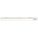 Lampa de dulap aluminiu argintiu mat, USB-A 2.0/USB-C, senzor, 2 suporturi cu bandă 3M pentru montare, cu magnet pentru montare pe metal, poate fi variat prin mișcarea mâinii, 400x40x10mm, incl. LED 2.5W 230V, 280lm sursă, 200lm ieșire, 4000K - imagine 4