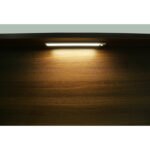 Lampa de dulap aluminiu argintiu mat, USB-A 2.0/USB-C, senzor, 2 suporturi cu bandă 3M pentru montare, cu magnet pentru montare pe metal, poate fi variat prin mișcarea mâinii, 400x40x10mm, incl. LED 2.5W 230V, 280lm sursă, 200lm ieșire, 4000K - imagine 5