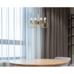 Candelabru Truncatus, Alamă antică, E14 8x40W, Ø550mm, Globo - imagine 2