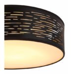 Plafoniera metal negru, plastic negru , auriu, 3 trepte , comuta prin întrerupător de perete, D: 380, H: 130, incl.1xLED 20W 230V, ieșire 1180lm, CCT 3.000-4000-6.000 - imagine 5