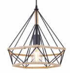 Pendul Ulleu, Negru, E27 1x60W, H1500mm, Globo - imagine 3