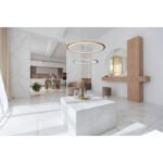 Lumină suspendată aluminiu periat argintiu/auriu, plastic alb, reglabil, mai multe niveluri prin întrerupător de perete, funcție de memorie, telecomandă, ø: 617mm, H: 1200mm, LED 40W 230V, sursă 600-4704lm, ieșire 300-2127lm, CCT 2700-6500