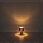 Lampă de masă din ceramică de culoare aurie, textil negru, cablu PVC negru, întrerupător pe cablu, ø: 185mm, I: 330mm, lungime cablu 1500mm, fără bec 1x E14 40W 230V - imagine 5