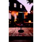 Lampă de masă metal negru mat, plastic opal, touch on/off, variator tactil continuu, excl. adaptor, cablu USB incl, USB-A 2.0/USB-C, IP44, ø: 85mm, H: 280mm, lungime cablu 800mm, incl. LED 1.2W 230V, sursă 130lm, ieșire 50lm, CCT 3000/4500/6000K - imagine 2