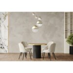 Suspensie ,metal auriu mat, sticla auriu transparent, 5 sfere cu DM: 2x15-20-25-33 cm, D: 650, H: 1500, excl 3xE27 40W 230V, 230V 25W 2xE27 Illu. - imagine 2