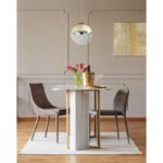 Suspensie ,metal auriu mat, sticla auriu transparent, D: 330, H: 1200, excl 1xE27 40W 230V - imagine 2