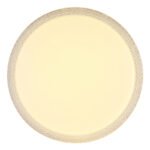 Plafonieră metal alb, plastic opal strălucitor, cristale de plastic transparente, inele decorative de plastic negru mat, ø: 490mm, H: 70mm, incl. LED 24W 230V, sursă 2500lm, ieșire 1800lm, 3000K - imagine 5