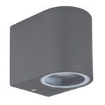Aplica de exterior din aluminiu antracit, sticlă transparentă, în jos, IP44, LxH: 68x81, AL: 92, excl 1xGU10 35W 230V - imagine 3