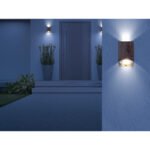 Corp de iluminat pentru exterior din aluminiu turnat sub presiune, optică din lemn, sticlă transparentă, direcția luminii: în jos, IP44,  l x I x A: 68x80x92mm, excl. 1x GU10 35W 230V - imagine 2