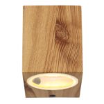 Corp de iluminat pentru exterior din aluminiu turnat sub presiune, optică din lemn, sticlă transparentă, direcția luminii: în jos, IP44,  l x I x A: 68x80x92mm, excl. 1x GU10 35W 230V - imagine 4