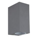 Aplica de exterior din aluminiu antracit, sticlă transparentă,lumina: în sus și în jos, IP44, LxH: 68x150, AL: 92,excl 2xGU10 35W 230V - imagine 3