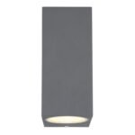 Aplica de exterior din aluminiu antracit, sticlă transparentă,lumina: în sus și în jos, IP44, LxH: 68x150, AL: 92,excl 2xGU10 35W 230V - imagine 4
