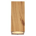 Corp de iluminat pentru exterior din aluminiu turnat sub presiune, optică din lemn, sticlă transparentă, direcția luminii: sus și jos, IP44,  l x I x A: 68x150x92mm, excl. 2x GU10 35W 230V - imagine 4
