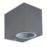 Aplica de exterior  din aluminiu turnat sub formă de antracit, sticlă transparentă, în jos, IP44, LxH: 68x81, AL: 92,excl 1xGU10 35W 230V - imagine 3