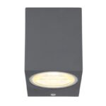 Aplica de exterior  din aluminiu turnat sub formă de antracit, sticlă transparentă, în jos, IP44, LxH: 68x81, AL: 92,excl 1xGU10 35W 230V - imagine 4