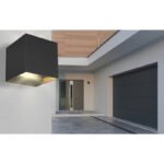 Aplica de exterior aluminiu negru, direcție de strălucire: sus și jos, IP54, con de lumină reglabil, l x I: 100x100mm, A: 100mm, inclusiv 2x LED 3W 230V, sursă 290lm, ieșire 308lm, 3000K - imagine 2