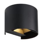 Aplica pentru exterior aluminiu turnat sub presiune negru mat, sticlă transparentă, direcția fasciculului de lumină: sus și jos, con de lumină reglabil, IP54,  l x I x A: 137x100x117mm, LED 3W 230V, 290lm Sursă, 308lm Ieșire, 3000K