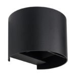 Aplica pentru exterior aluminiu turnat sub presiune negru mat, sticlă transparentă, direcția fasciculului de lumină: sus și jos, con de lumină reglabil, IP54,  l x I x A: 137x100x117mm, LED 3W 230V, 290lm Sursă, 308lm Ieșire, 3000K - imagine 3