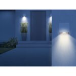 Aplica pentru exterior alb aluminiu, luminează în sus și în jos, IP54, con de lumină reglabil, L x l x I: 100x100x100mm, incl. 2x LED 3W 230V, sursă 290lm, ieșire 309lm, 3000K - imagine 2