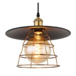 Suspensie metal negru mat, metal negru mat, cablu PVC negru, ø: 300mm, H: 1500mm, excl. 1x E27 60W 230V - imagine 4