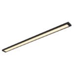 Lampa de dulap plastic negru, plastic alb, cablu PVC negru, întrerupător pe cablu, incl.adaptor,cu folie 3M pentru lipire sau cu șuruburi pentru fixare,L x l x I: 500x30x1mm,lungime cablu 1500mm,LED 5W 230V,sursă 590lm,ieșire 330lm,3000K