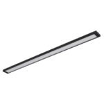 Lampa de dulap plastic negru, plastic alb, cablu PVC negru, întrerupător pe cablu, incl.adaptor,cu folie 3M pentru lipire sau cu șuruburi pentru fixare,L x l x I: 500x30x1mm,lungime cablu 1500mm,LED 5W 230V,sursă 590lm,ieșire 330lm,3000K - imagine 3