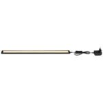 Lampa de dulap plastic negru, plastic alb, cablu PVC negru, întrerupător pe cablu, incl.adaptor,cu folie 3M pentru lipire sau cu șuruburi pentru fixare,L x l x I: 500x30x1mm,lungime cablu 1500mm,LED 5W 230V,sursă 590lm,ieșire 330lm,3000K - imagine 5