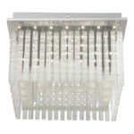 Plafoniera cromata, acril, tije din sticlă transparentă LxlxH: 360x360x215, inclusiv 1xLED 21W 230V, 2100lm sursă, de ieșire 1860lm, 4000K. - imagine 4