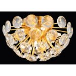 Plafonieră metalică aurie, cristale K9 transparente, ø: 390mm, H: 220mm, excl. 10x G9 7W 230V - imagine 3