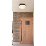 Corp de iluminat pentru exterior aluminiu negru mat, sticlă alb, IP44, ø: 184mm, I: 65mm, fără bec 1x E27 ILLU 60W 230V - imagine 2