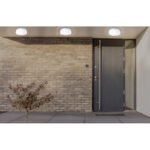 Aplica de exterior din aluminiu metal argintiu,  sticlă , IP44, D: 240, H: 65, excl 2xE27 ILLU 40W 230V - imagine 2