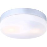 Aplica de exterior din aluminiu metal argintiu,  sticlă , IP44, D: 240, H: 65, excl 2xE27 ILLU 40W 230V