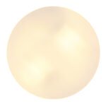 Corp de iluminat pentru exterior aluminiu negru mat, sticlă alb, IP44, ø: 240mm, I: 65mm, fără becuri 2xE27 ILLU 60W 230V - imagine 4