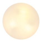 Corp de iluminat pentru exterior aluminiu negru mat, sticlă albă, IP44, ø: 300mm, I: 65mm, fără becuri 3xE27 ILLU 60W 230V - imagine 4