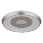 Plafonieră metal alb mat, plastic șampanie mat, opal, plastic oglindit, mai multe niveluri prin comutator de perete, funcție de memorie, oglindă centrală cu nisip de cristal, ø: 490mm, LED 40W 230V, sursă 4700lm, ieșire 1700lm, CCT 2700/4000/6500K - imagine 3
